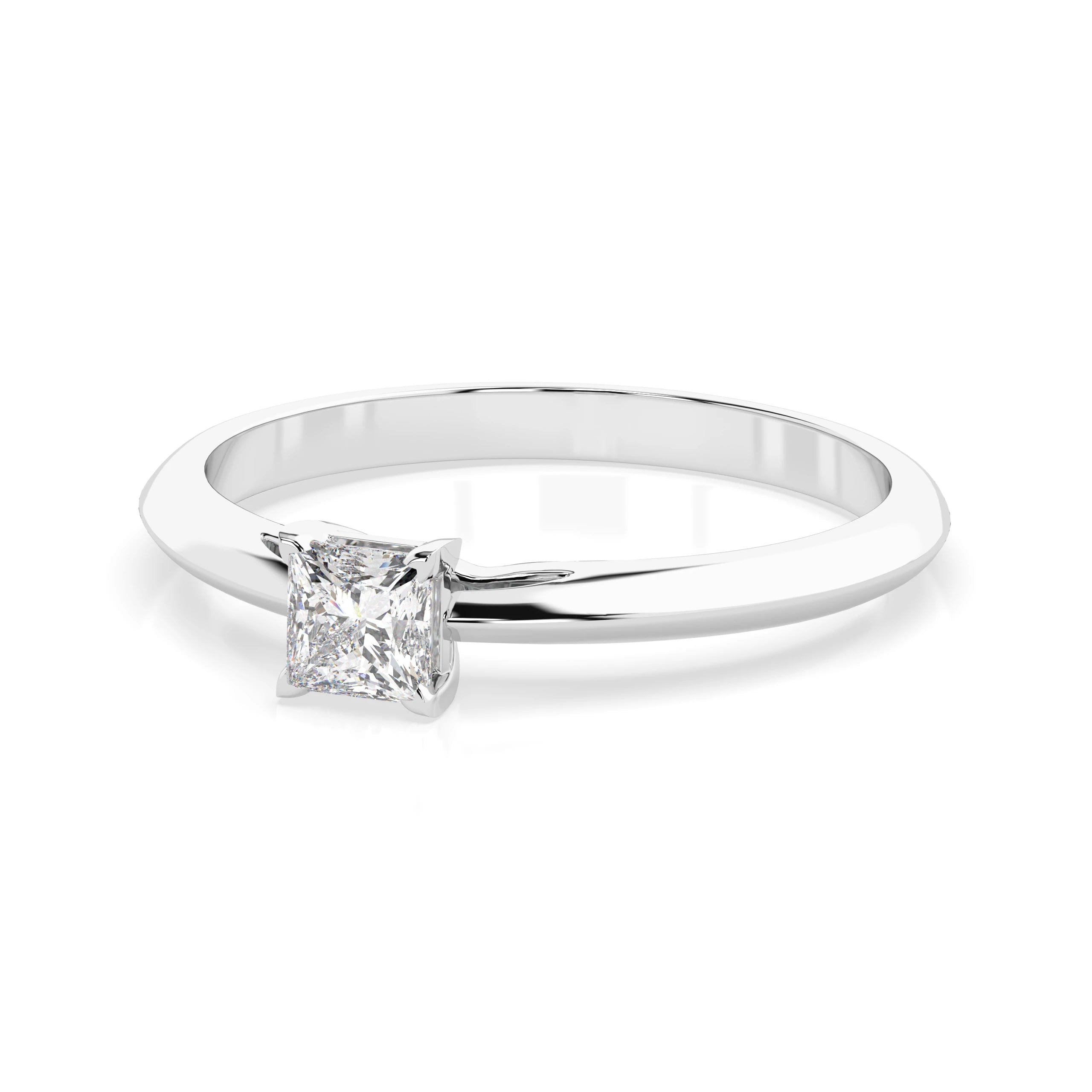 Solitaire Ring (Princess), 0.3 ct — 101-10190(0.30)PR