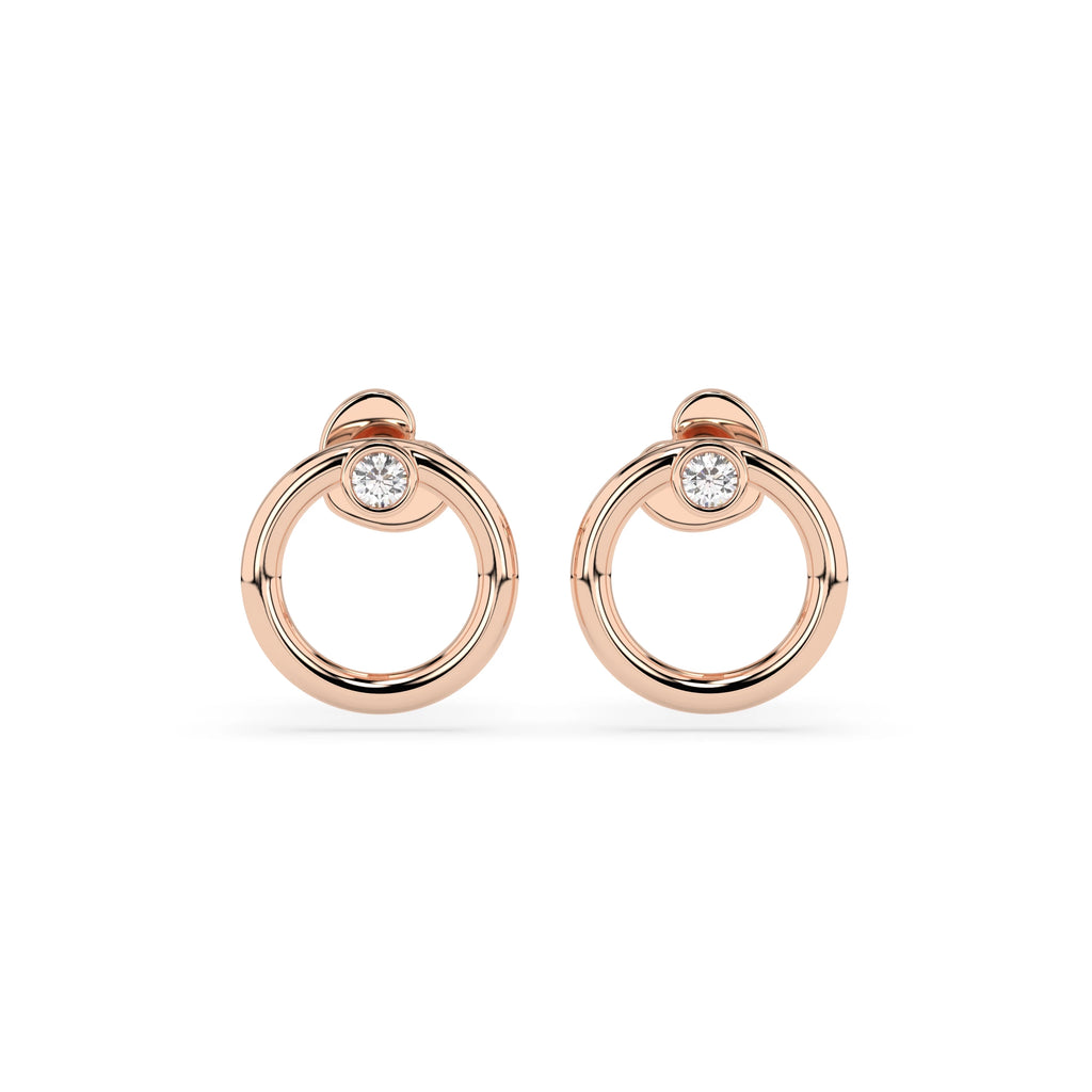Minimalism Earring (Round), 0.06 ct — 102-10170