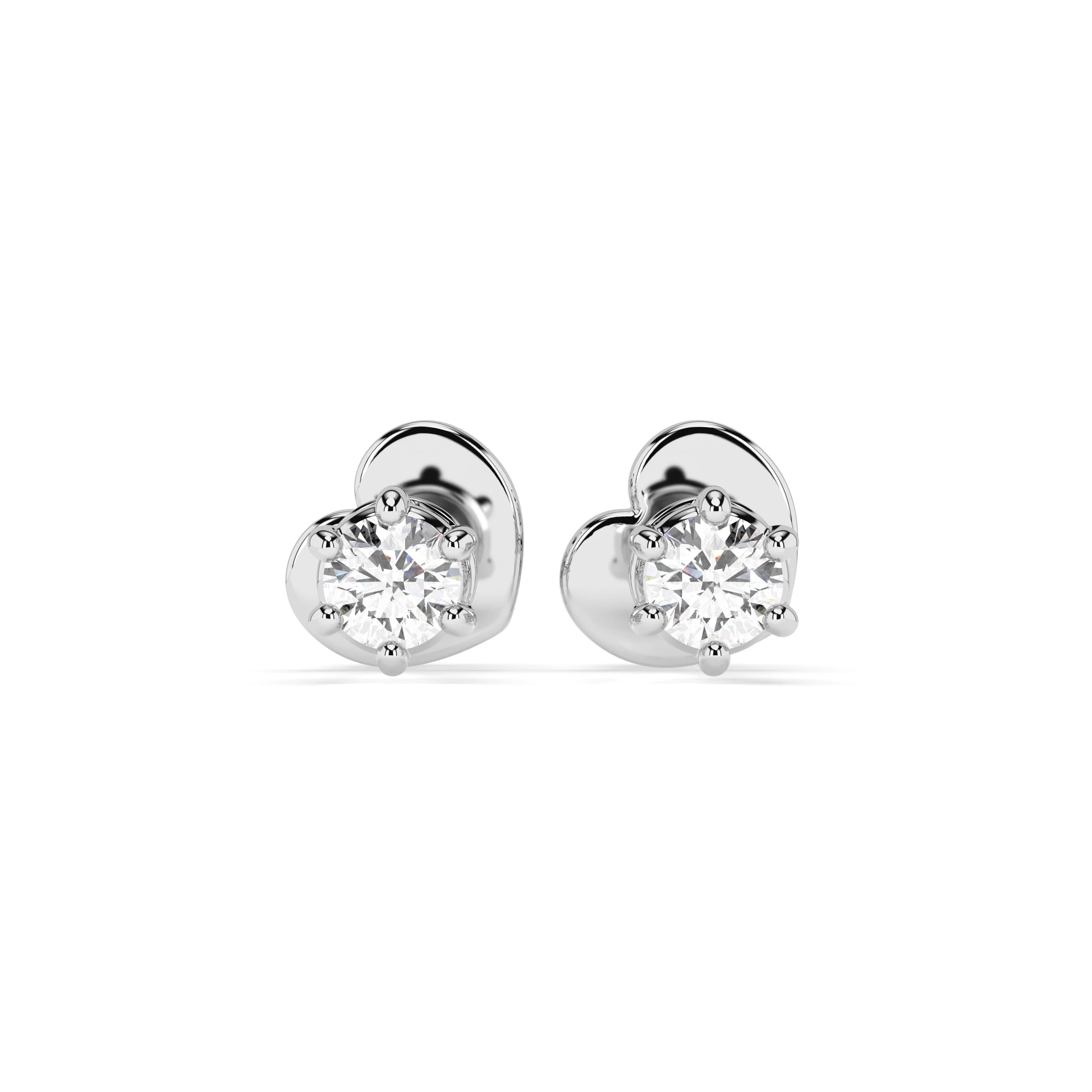 Solitaire Butterfly Earring (Round), 0.12 ct — 102-10027(2.5)