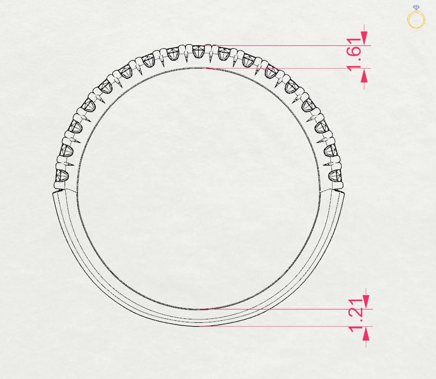 Eternity Ring (Round), 0.34 ct — 101-10044/1
