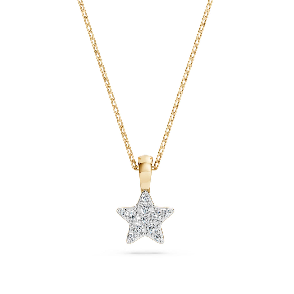 Minimalism Necklace (Round), 0.03 ct — 104-10077