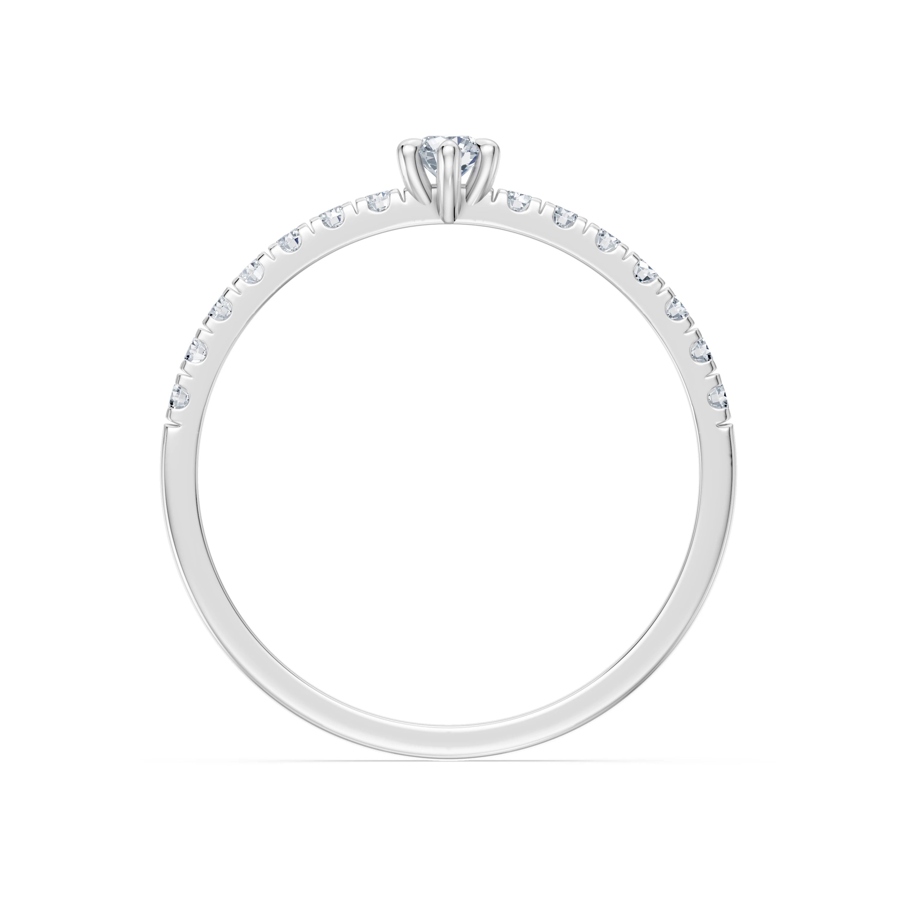 Solitaire Eternity Ring, 0.09 ct — 101-10126/3(2.8)