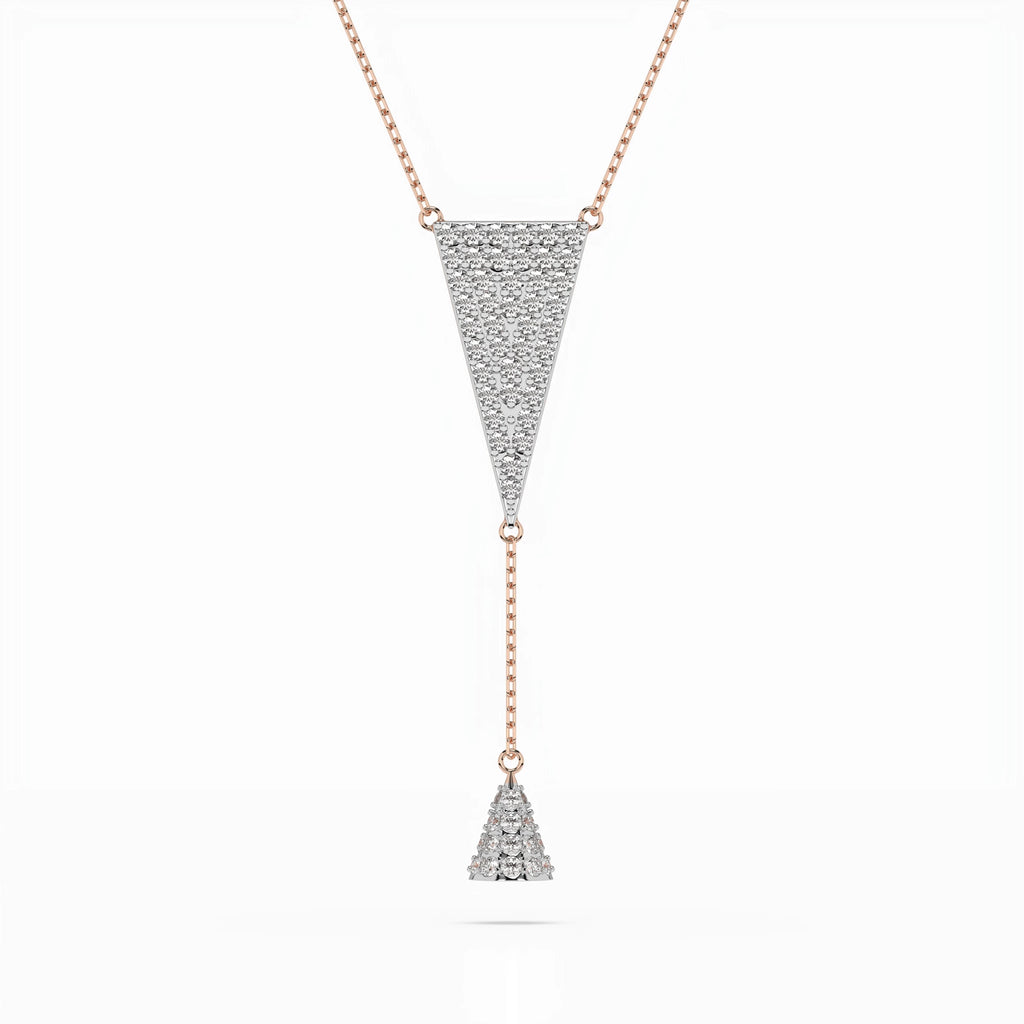 Minimalism Necklace (Round), 0.41 ct — 104-10018/2