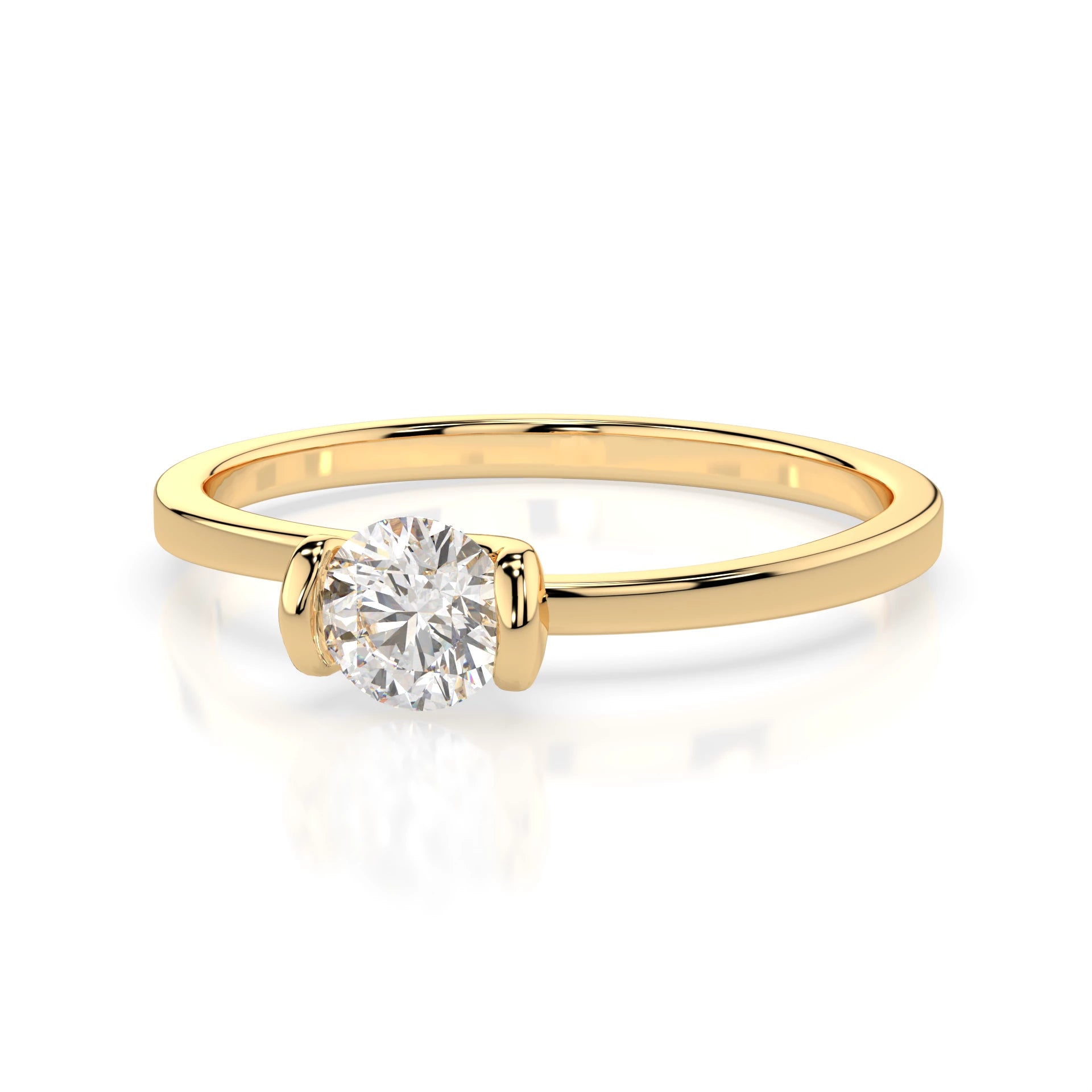 Solitaire Ring (Round), 0.3 ct — 101-10016(4.2)