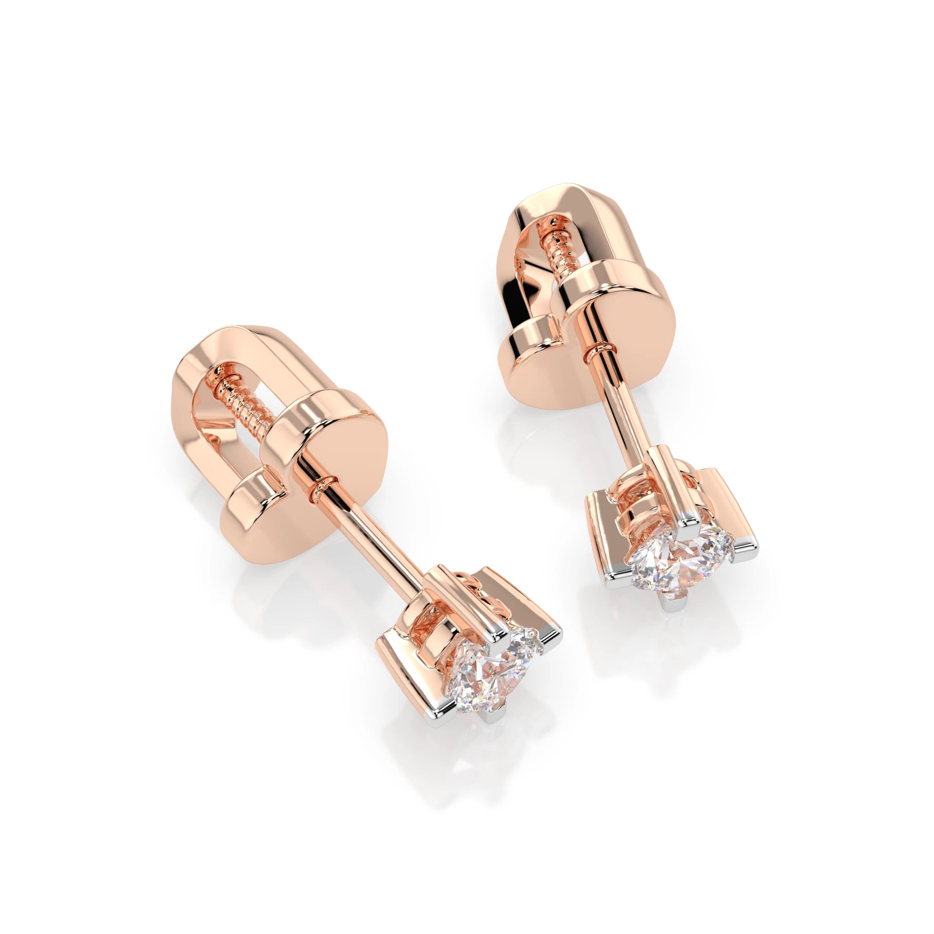 Solitaire Butterfly Earring (Round), 0.2 ct — 102-10025(3.0)