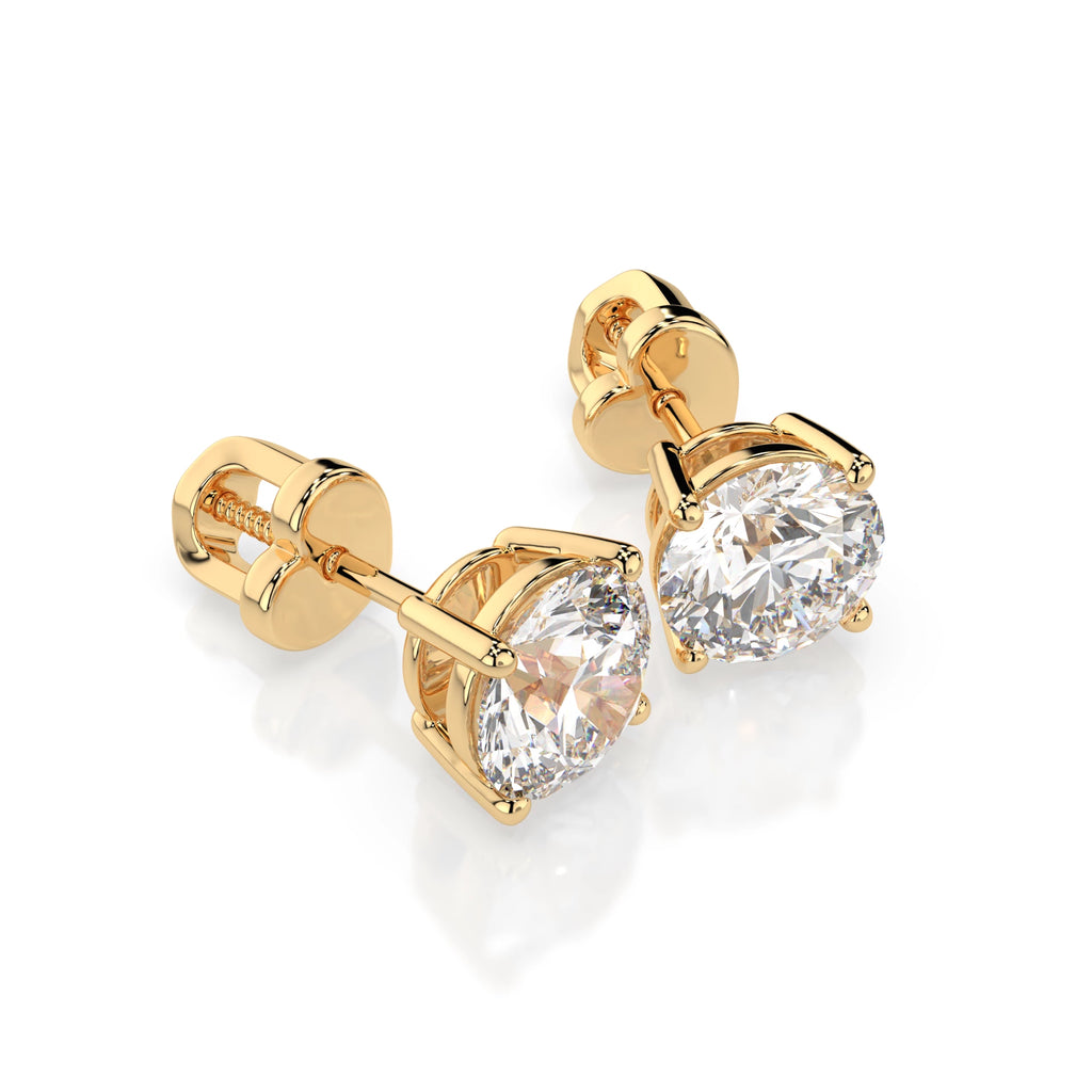 Solitaire Butterfly Earring (Round), 2.0 ct — 102-10012/1(6.5)