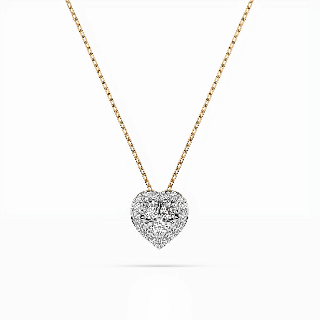 Illusion Necklace (Round), 0.08 ct — 104-10062