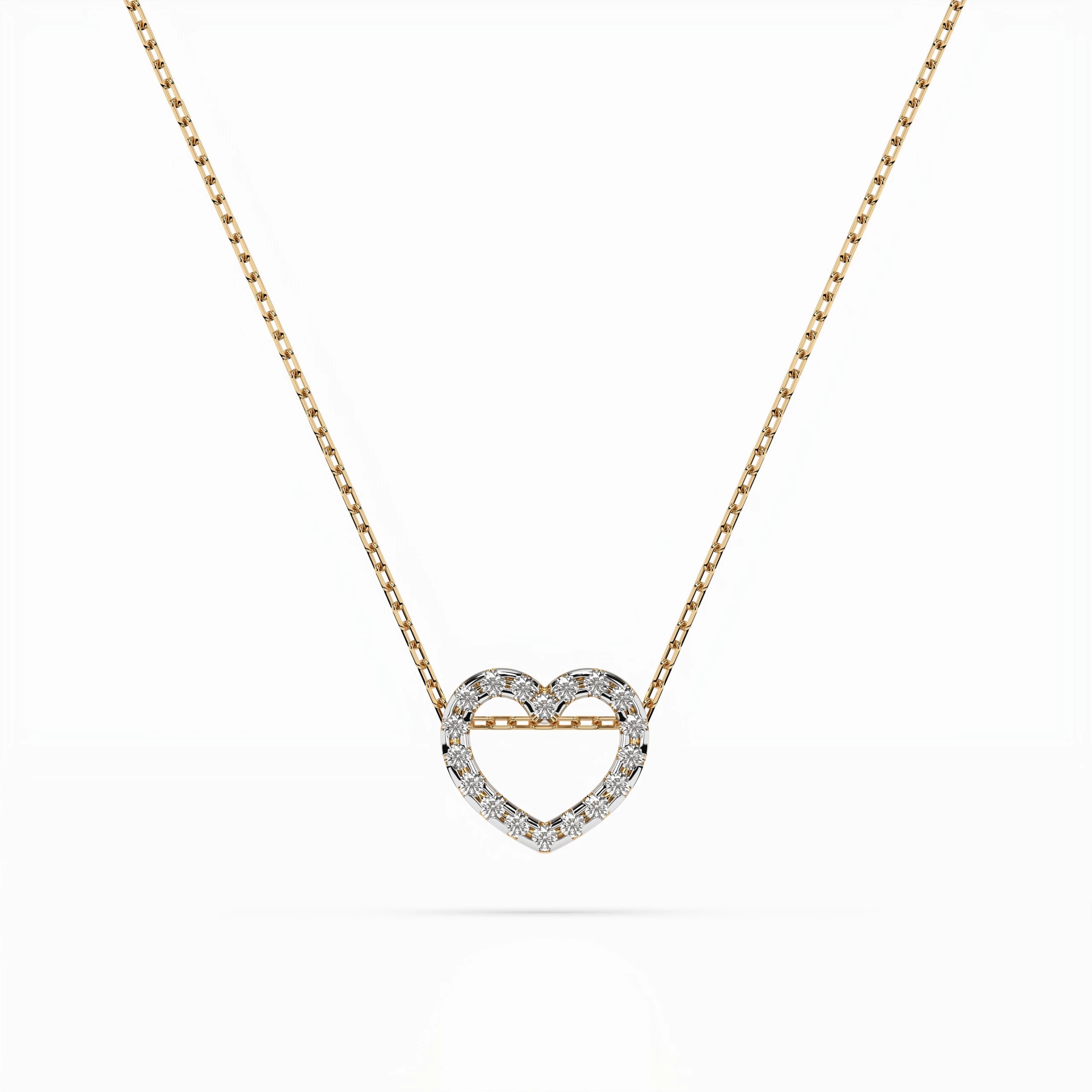 Minimalism Necklace (Round), 0.09 ct — 104-10051