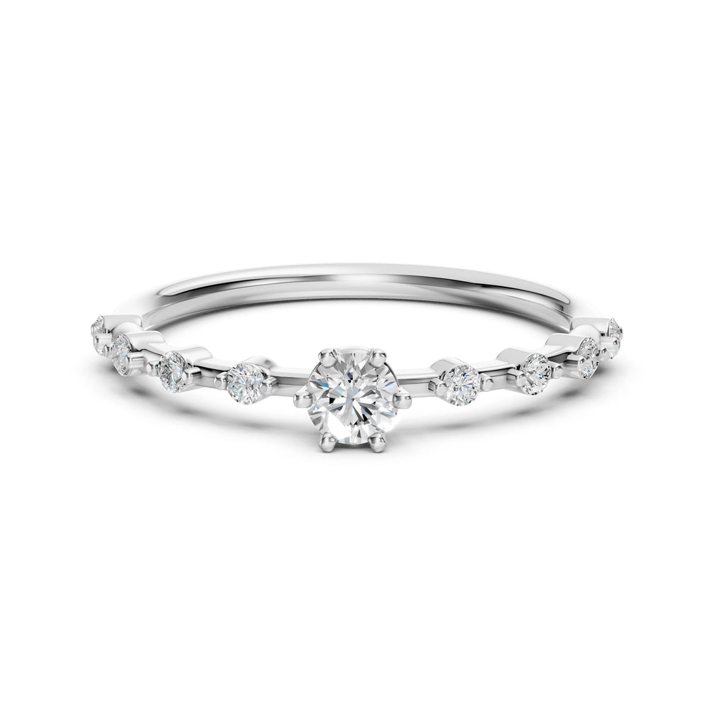 Solitaire Eternity Ring (Round), 0.2 ct — 101-10144(3.7)