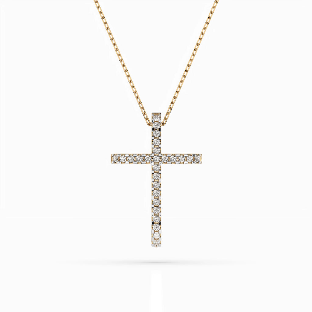 Minimalism Necklace (Round), 0.14 ct — 104-10026