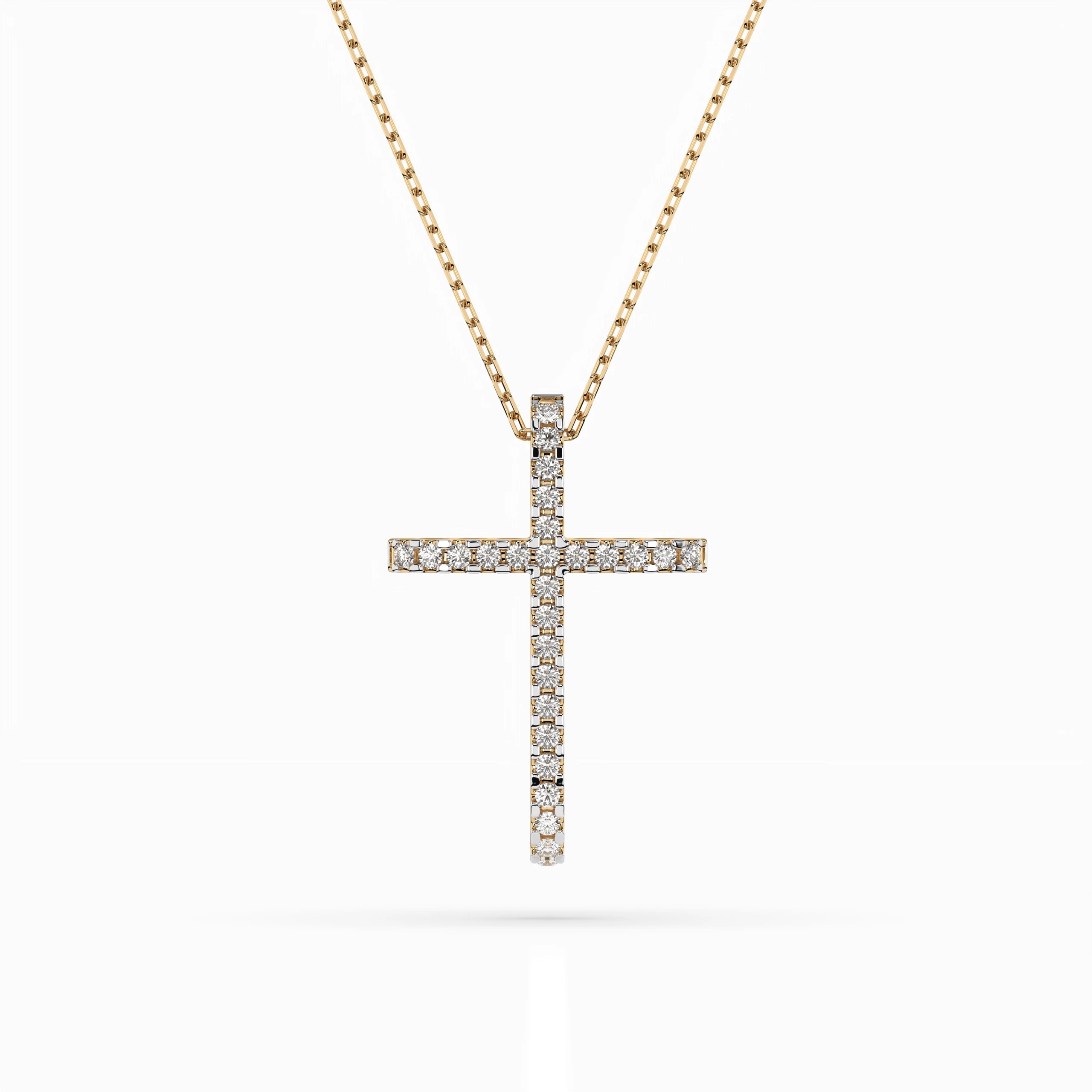 Minimalism Necklace (Round), 0.14 ct — 104-10026