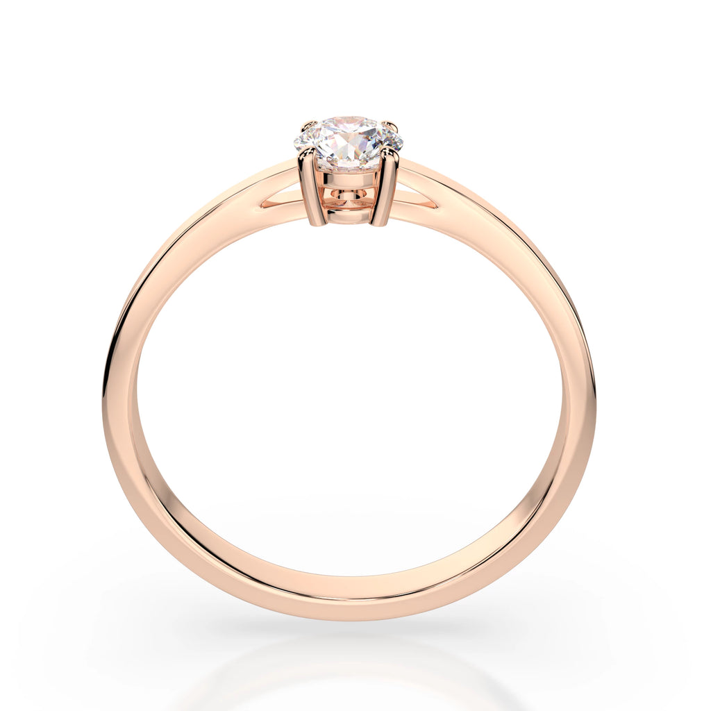 Solitaire Ring (Round), 0.25 ct — 101-10012/1(4.0)