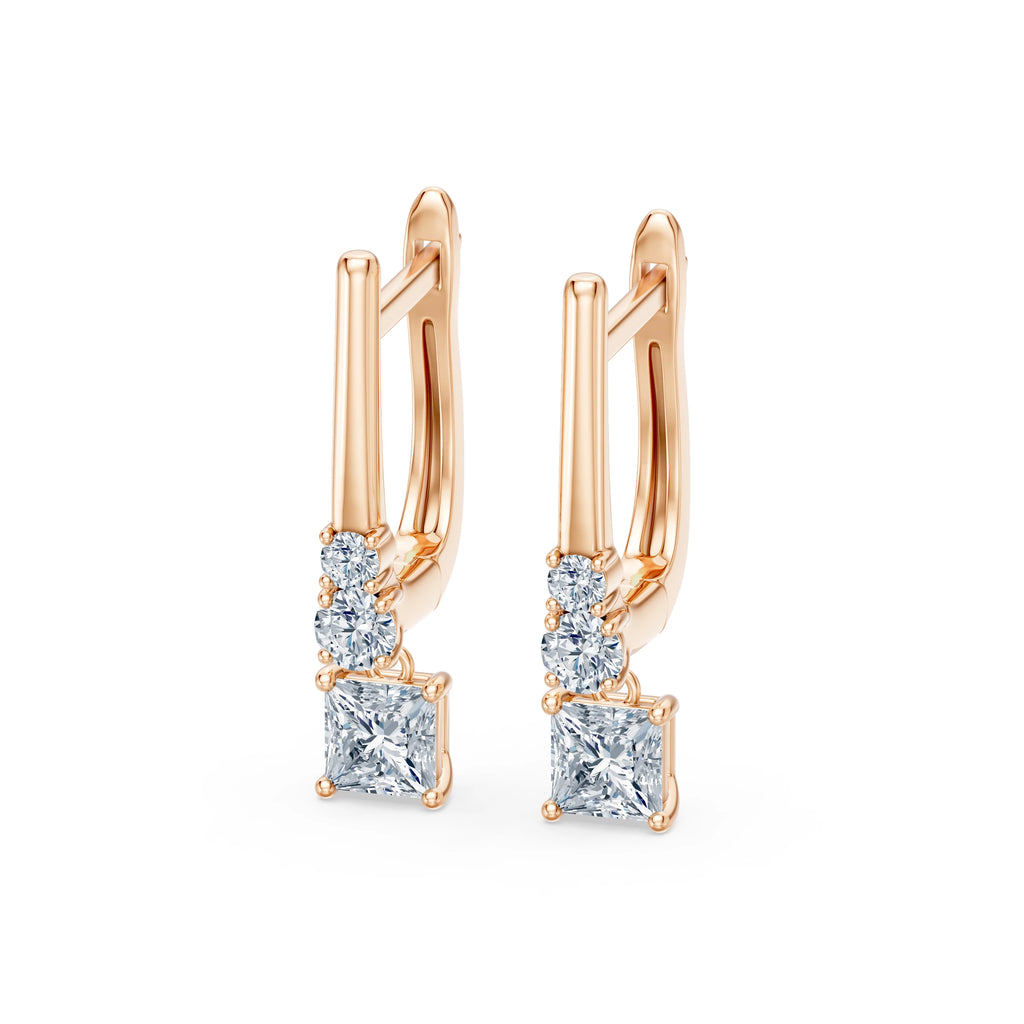 Solitaire Eternity Earring, 0.6 ct — 102-10143(0.30)PR