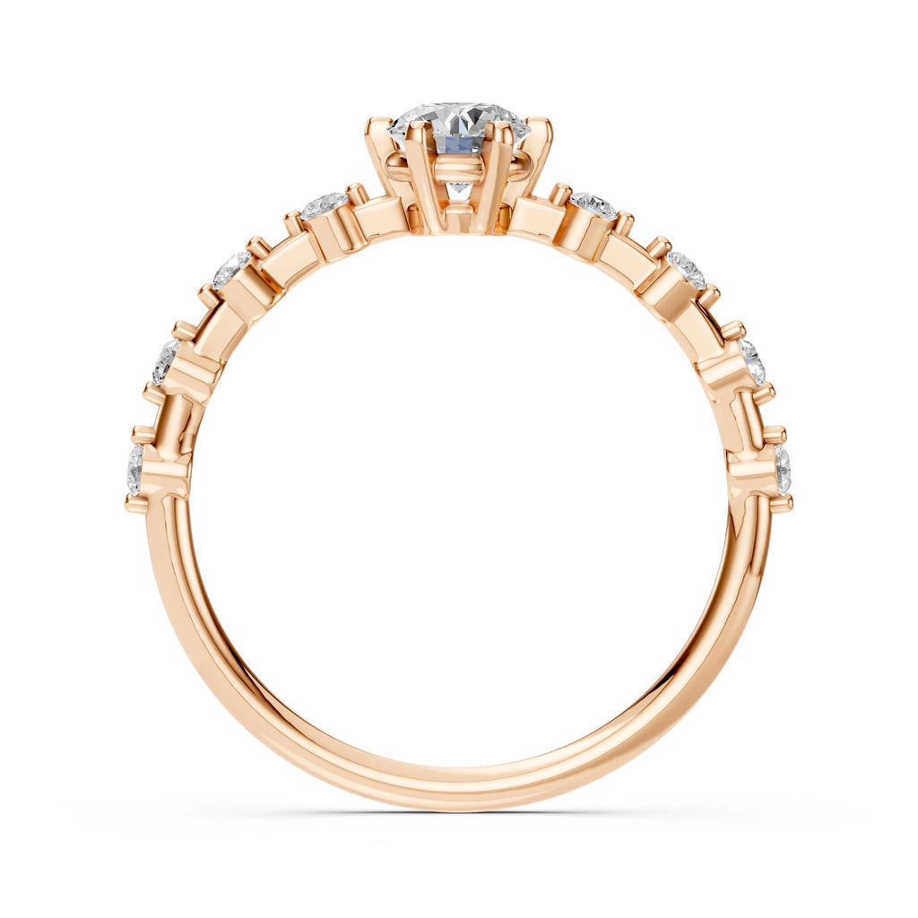 Solitaire Eternity Ring (Round), 0.4 ct — 101-10144(4.7)
