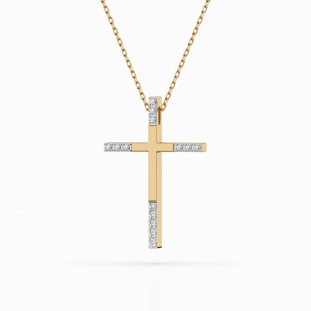 Minimalism Necklace (Round), 0.08 ct — 104-10016