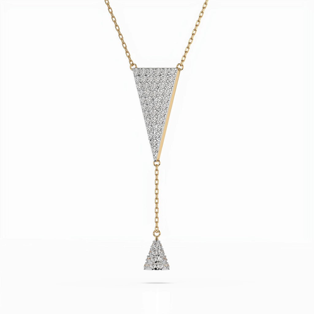 Minimalism Necklace (Round), 0.41 ct — 104-10018/2
