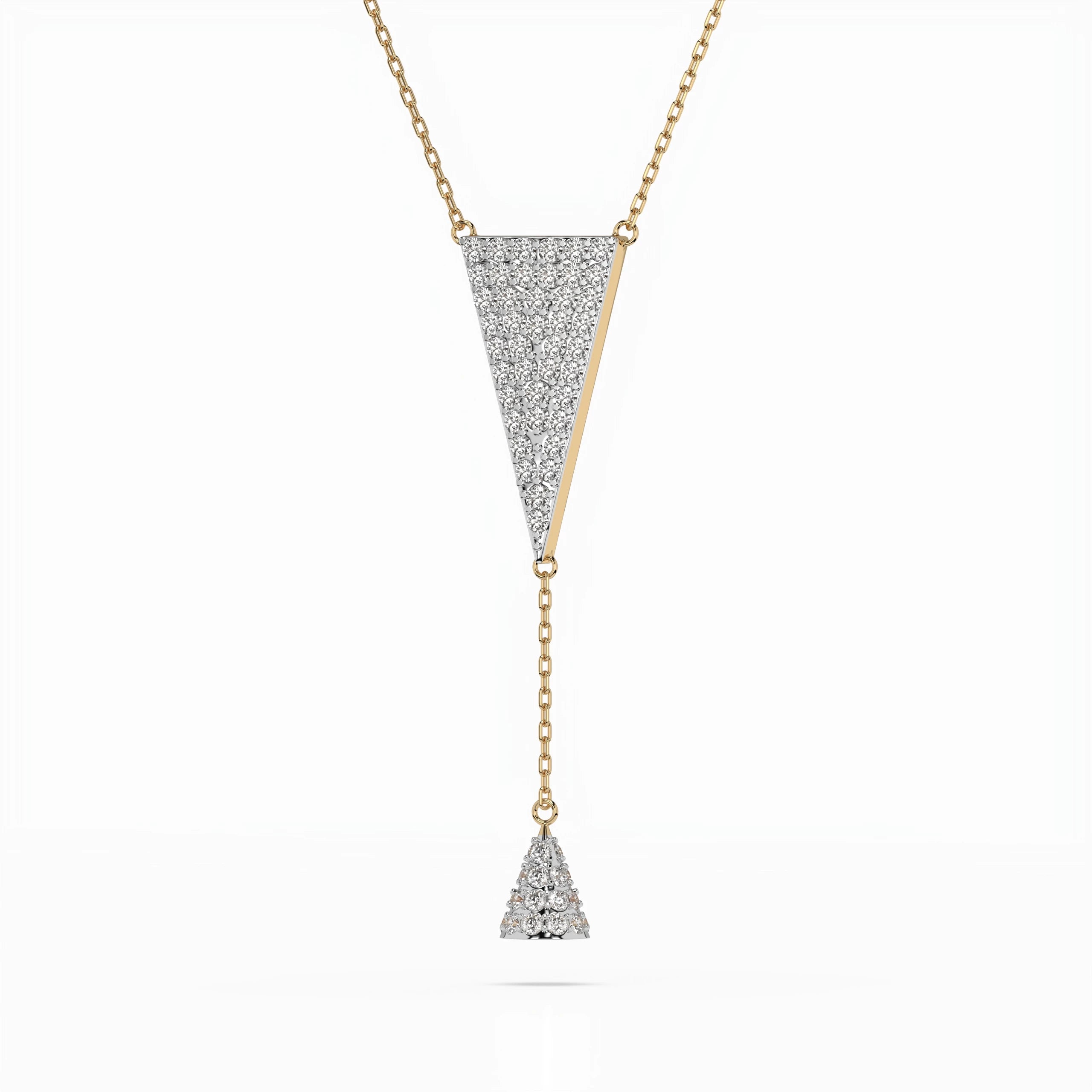 Minimalism Necklace (Round), 0.41 ct — 104-10018/2