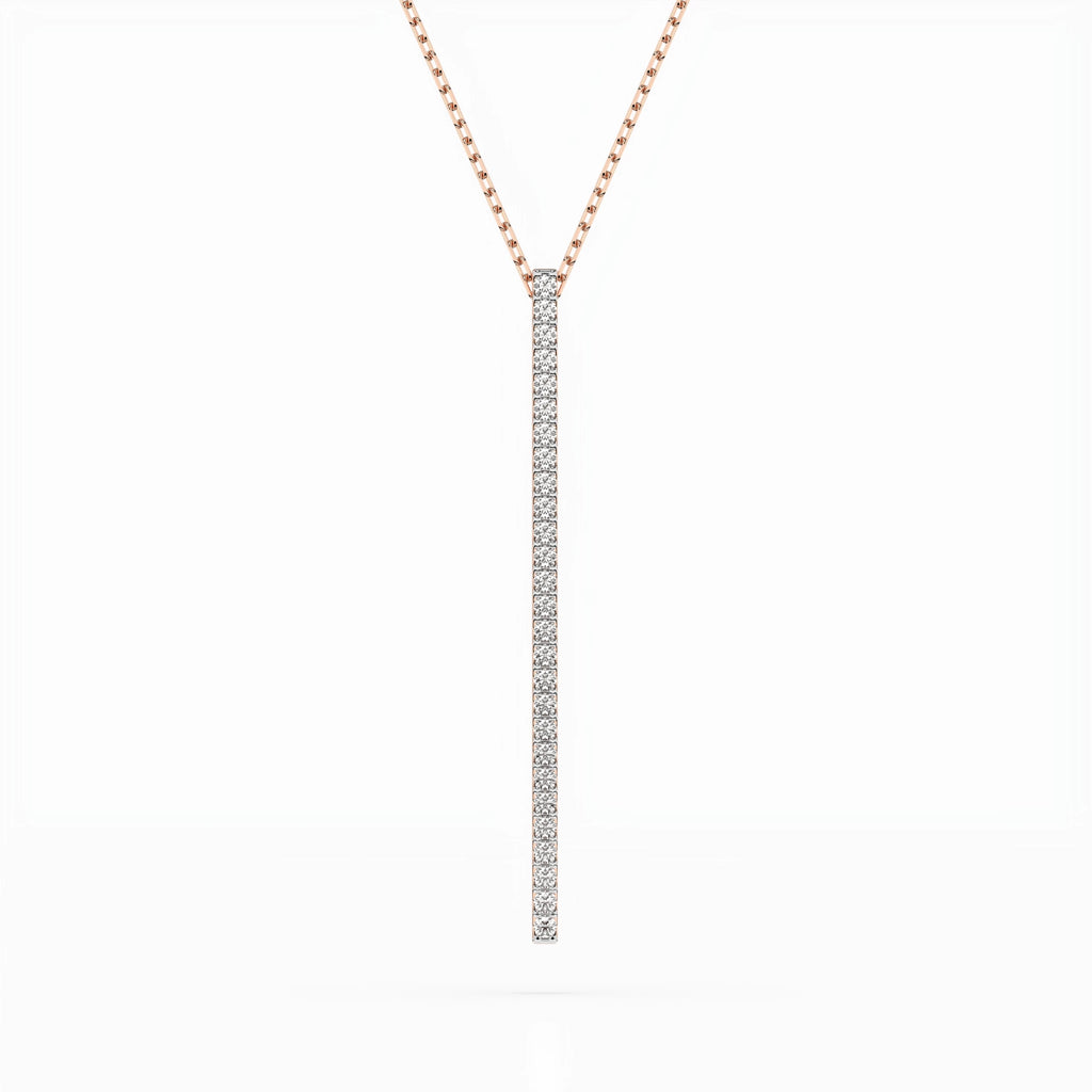 Minimalism Necklace (Round), 0.14 ct — 104-10050