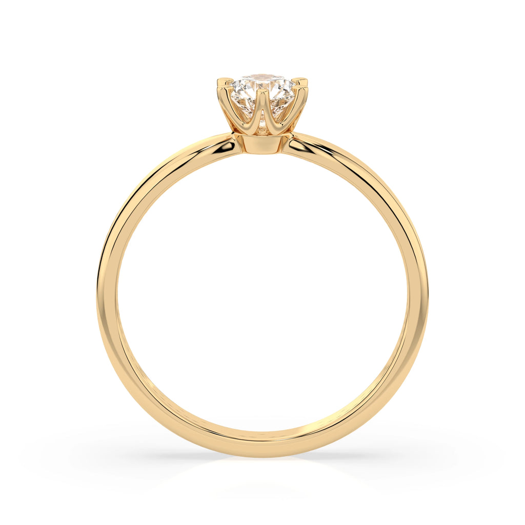 Solitaire Ring (Round), 0.35 ct — 101-10040(4.5)