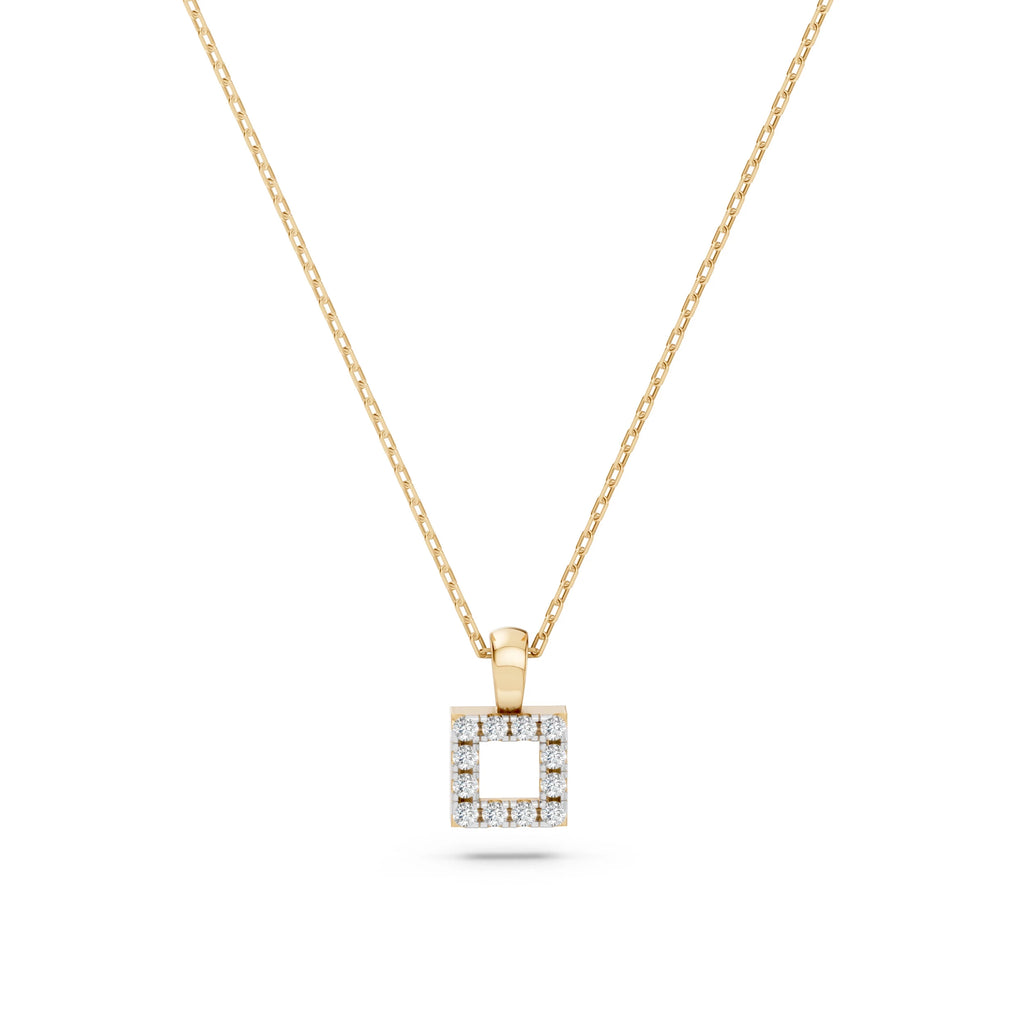 Minimalism Necklace (Round), 0.06 ct — 104-10079