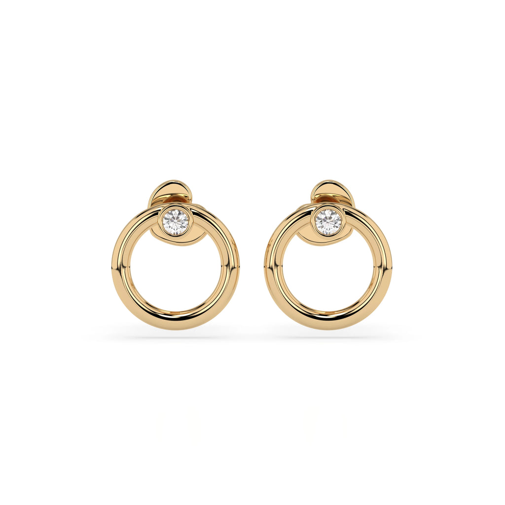 Minimalism Earring (Round), 0.06 ct — 102-10170