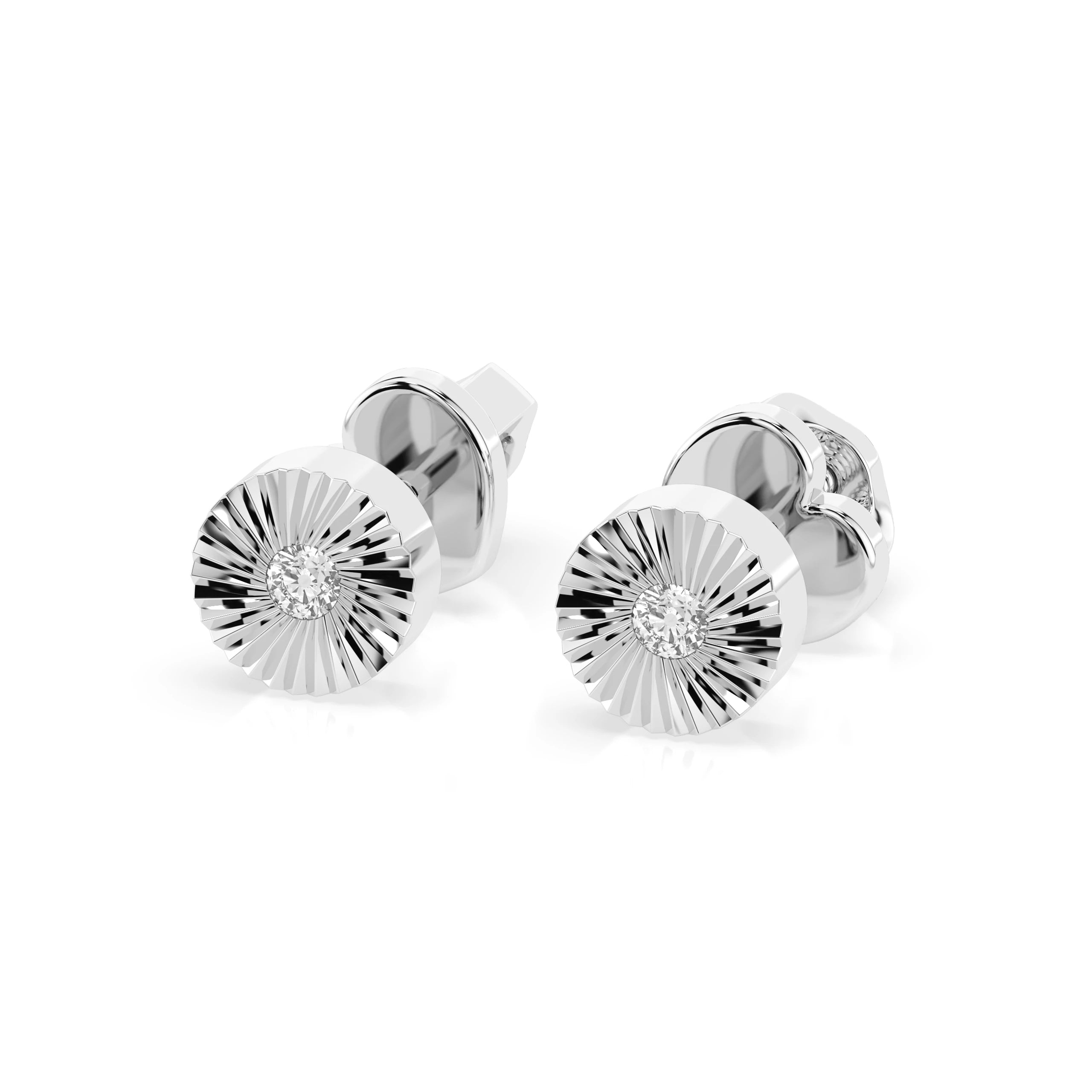Minimalism Earring (Round), 0.04 ct — 102-10049