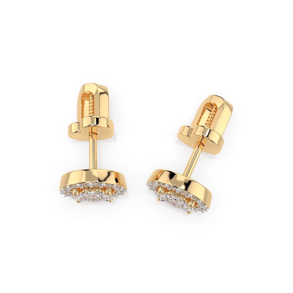 Illusion Earring (Round), 0.2 ct — 102-10018(3.0)