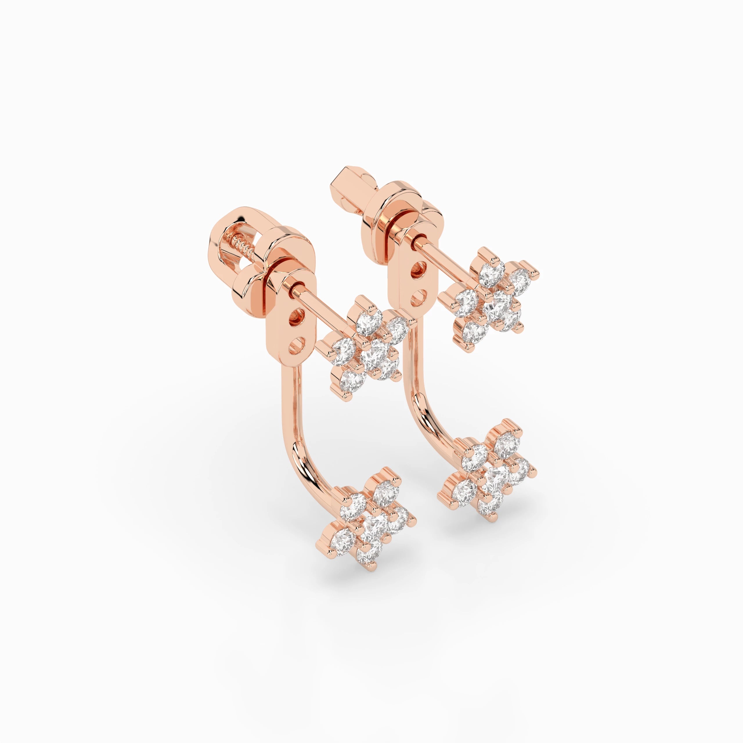Illusion Earring (Round), 0.25 ct — 102-10195/1