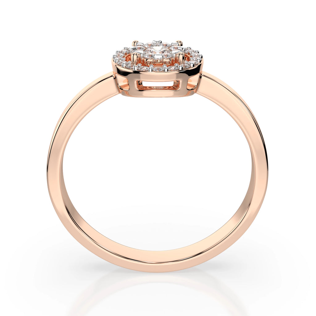 Illusion Ring (Round), 0.1 ct — 101-10018/1(3.0)