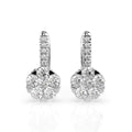 Illusion Earring (Round), 0.3 ct — 102-10015/4(3.4)