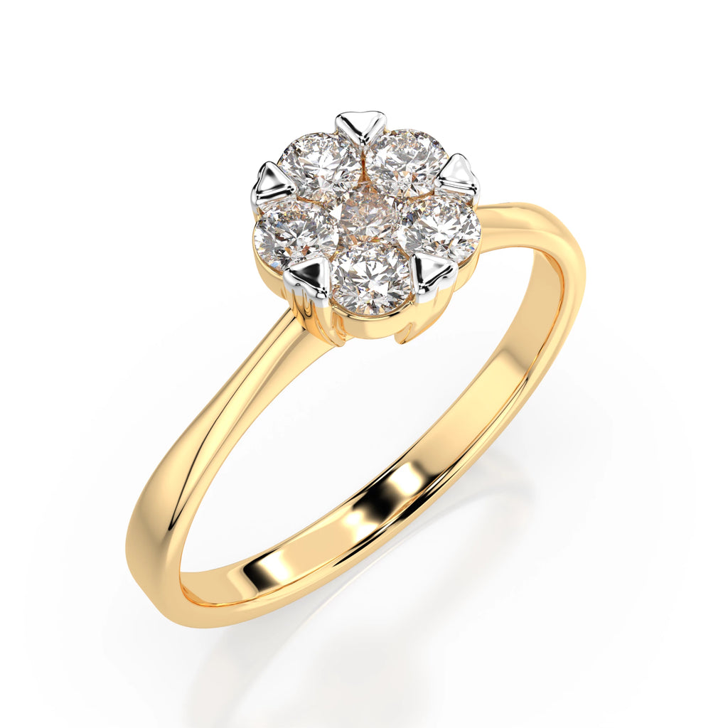 Illusion Ring (Round), 0.1 ct — 101-10015/1(3.0)