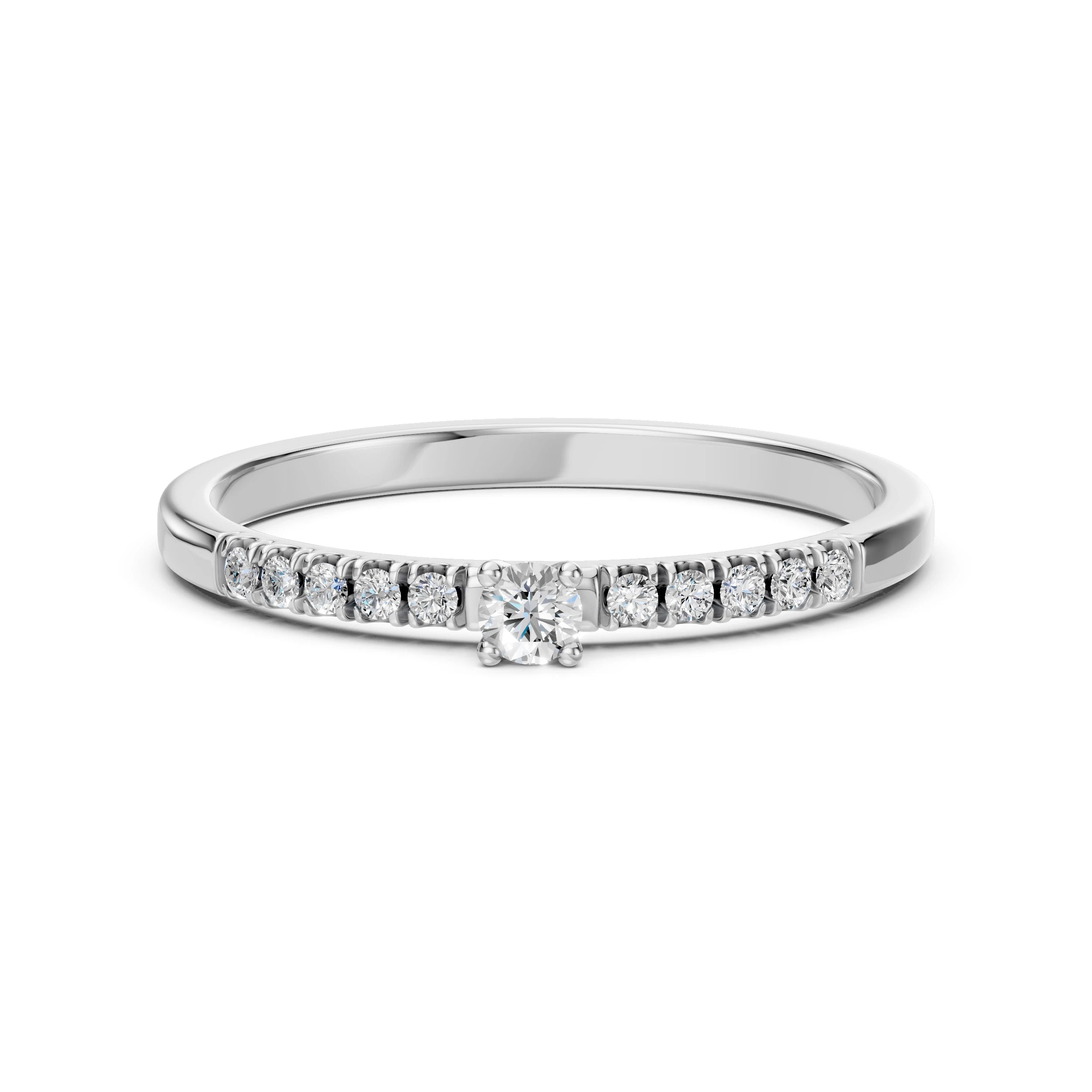 Solitaire Eternity Ring (Round), 0.07 ct — 101-10126/2(2.6)