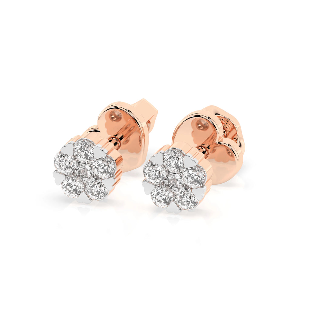 Illusion Earring (Round), 0.06 ct — 102-10015/2(2.0)