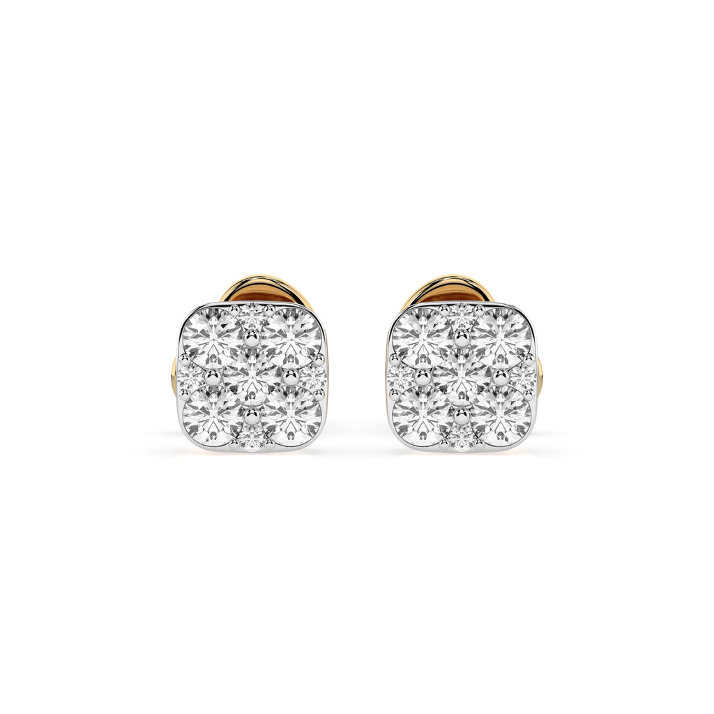 Illusion Earring (Round), 0.06 ct — 102-10107