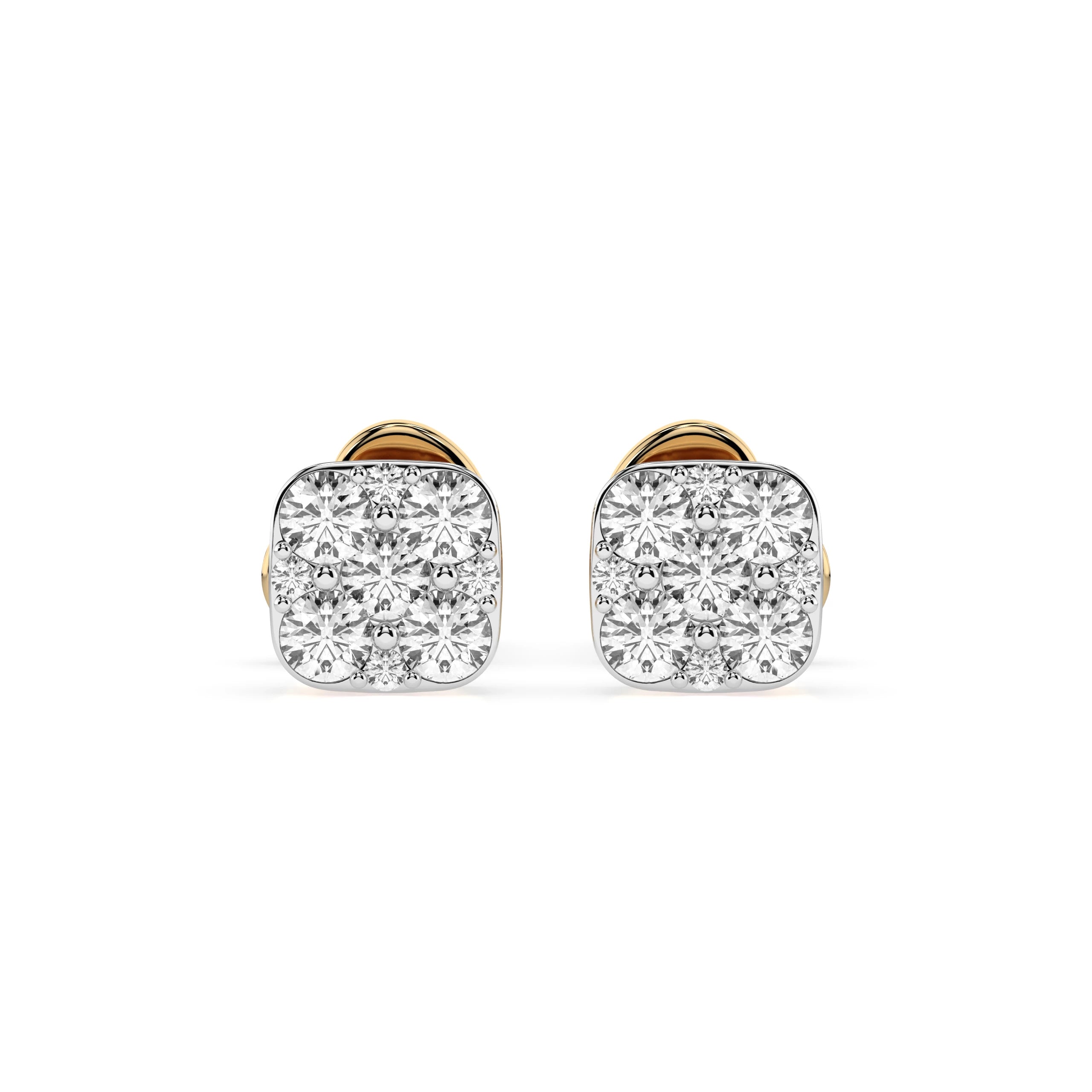 Illusion Earring (Round), 0.06 ct — 102-10107