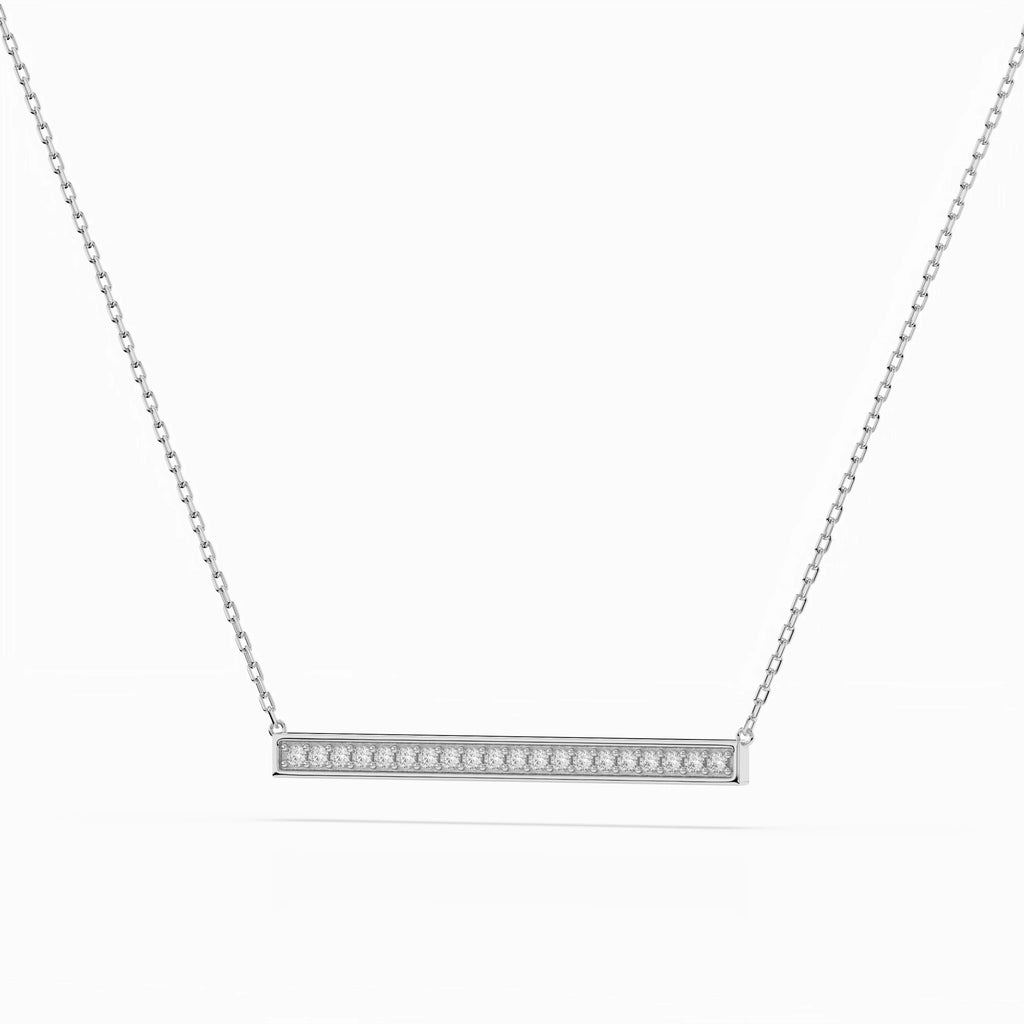 Minimalism Necklace (Round), 0.12 ct — 104-10024