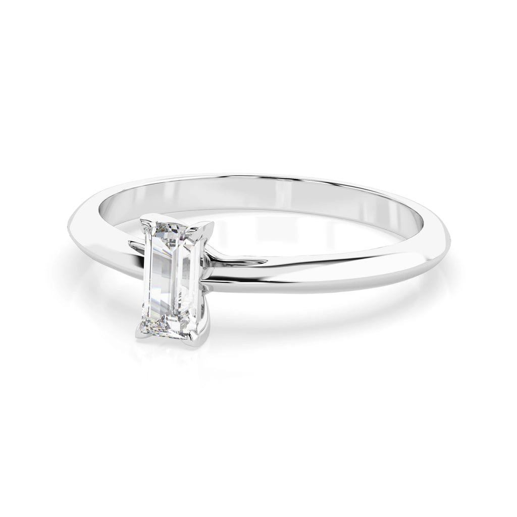 Solitaire Ring (Baguette), 0.3 ct — 101-10190(0.30)BAQ