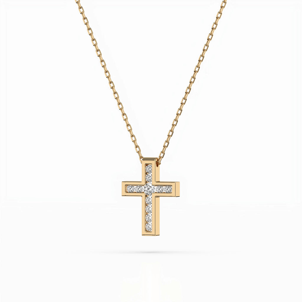 Minimalism Necklace (Round), 0.03 ct — 104-10008