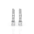 Solitaire English Lock Earring (Round), 0.2 ct — 102-10022(3.0)