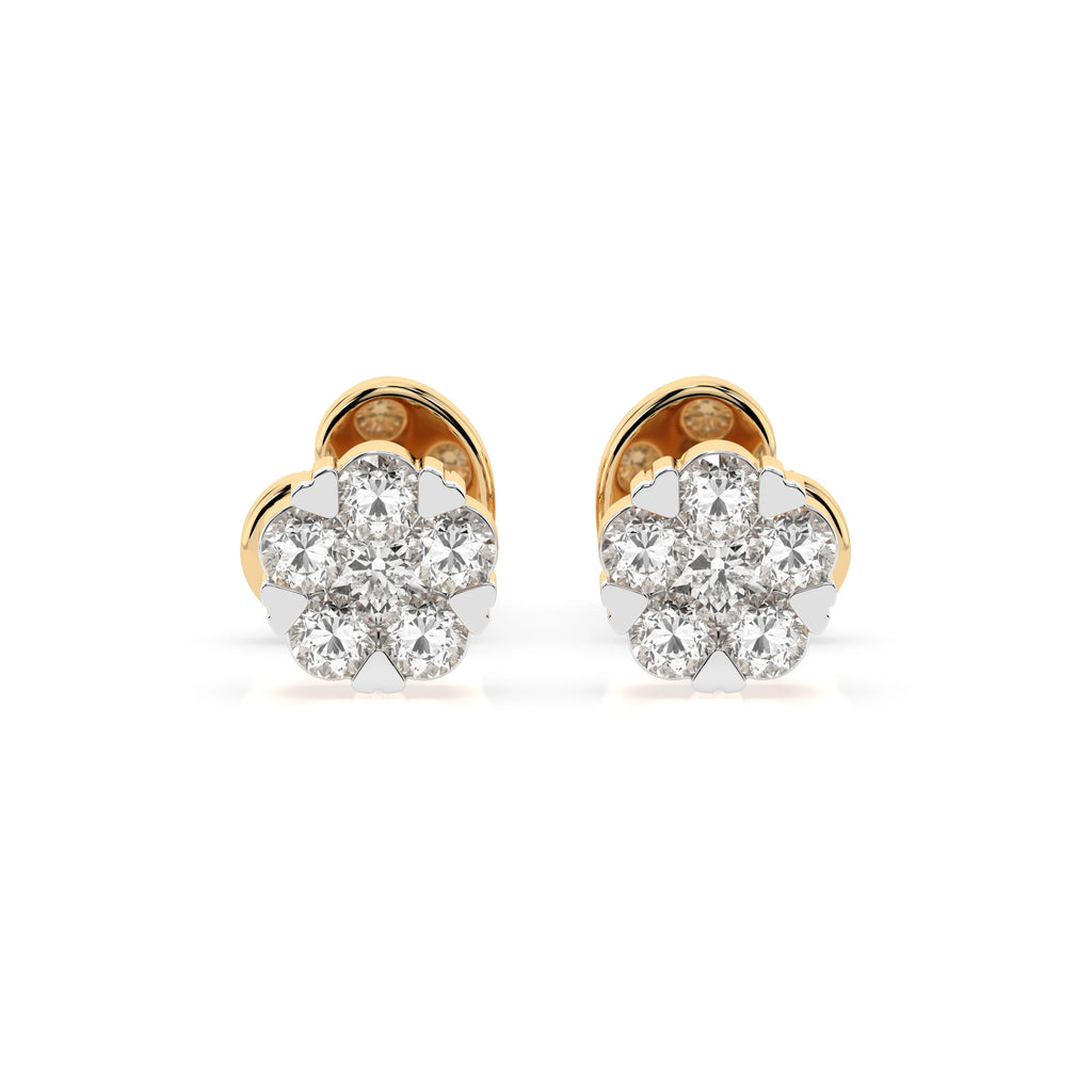 Illusion Earring (Round), 0.06 ct — 102-10015/2(2.0)