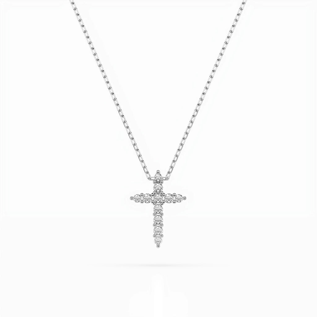Minimalism Necklace (Round), 0.07 ct — 104-10020