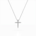 Minimalism Necklace (Round), 0.07 ct — 104-10020