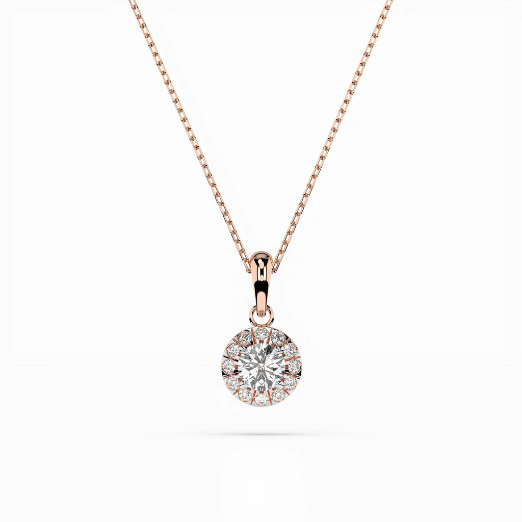 Solitaire Eternity Necklace (Round), 0.2 ct — 104-10053(3.7)