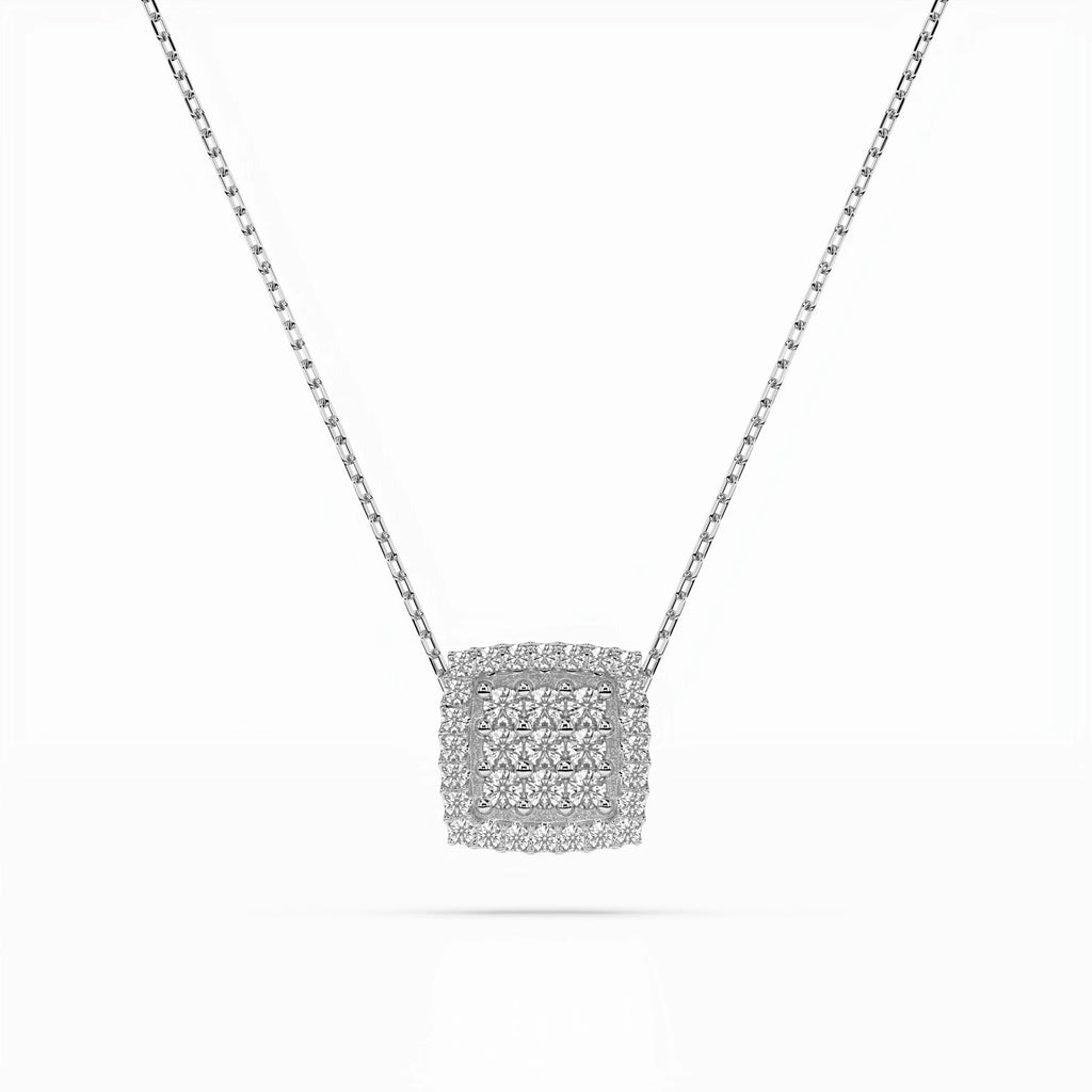 Illusion Necklace (Round), 0.12 ct — 104-10035