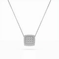 Illusion Necklace (Round), 0.12 ct — 104-10035