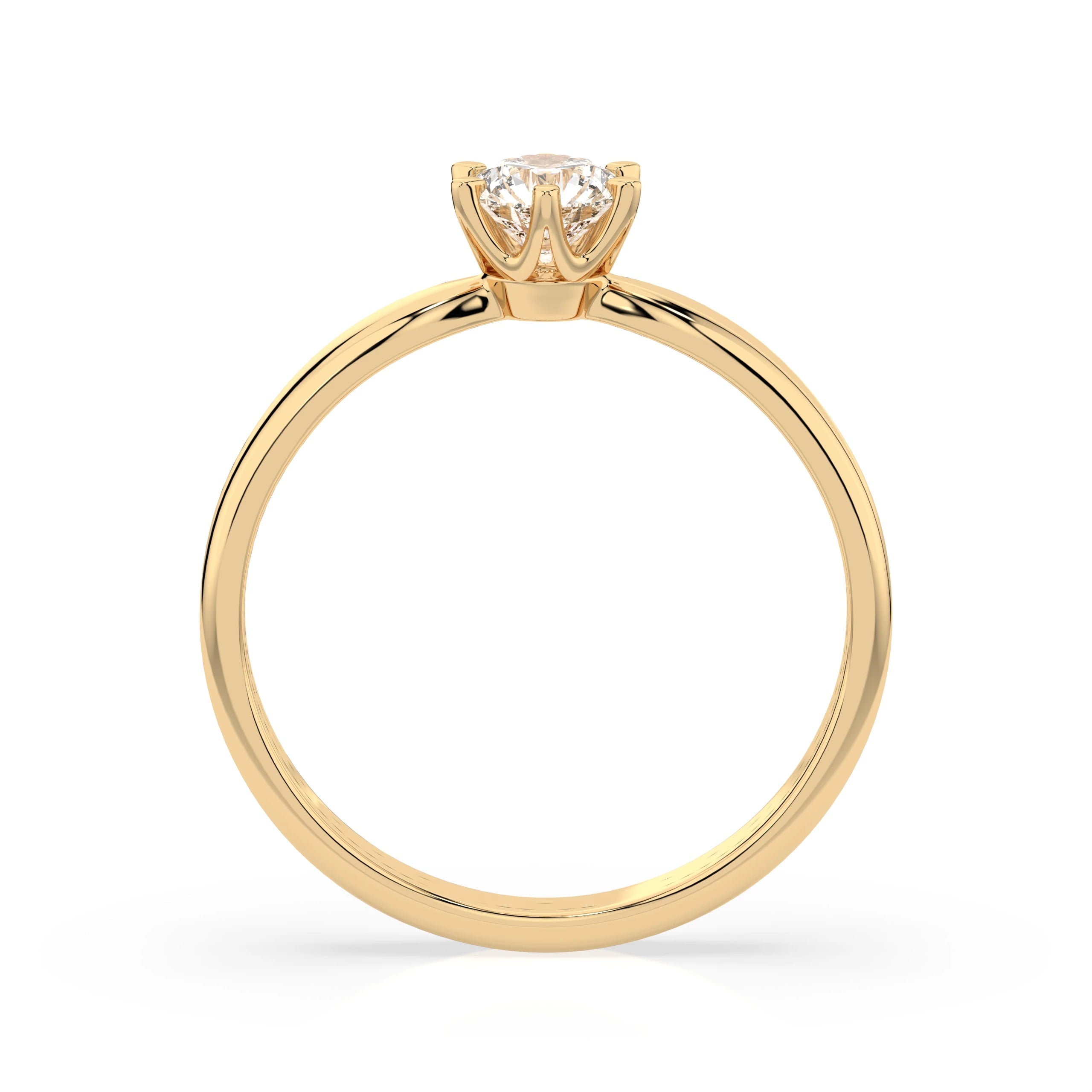 Solitaire Ring (Round), 0.25 ct — 101-10040(4.0)
