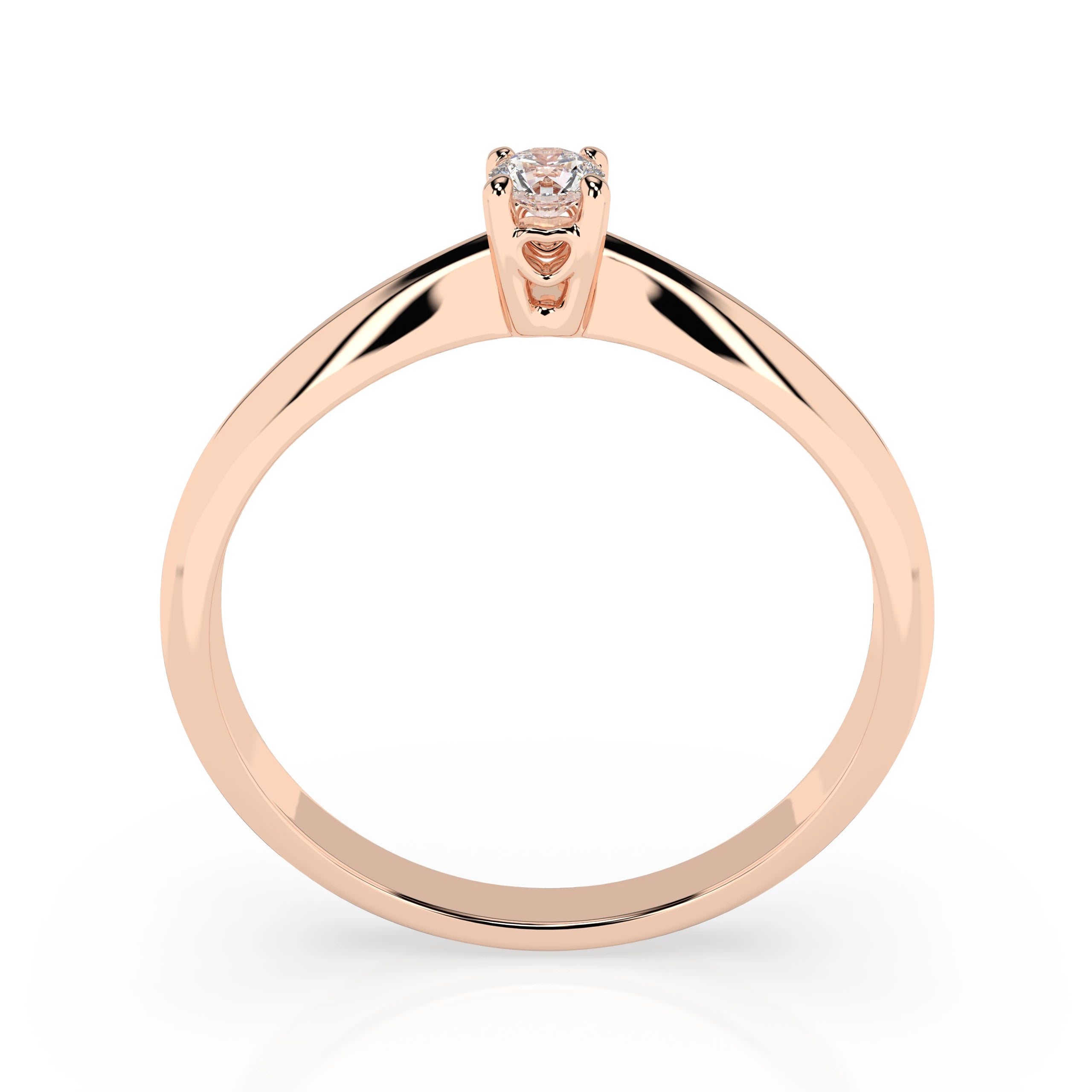 Solitaire Ring (Round), 0.06 ct — 101-10035(2.5)
