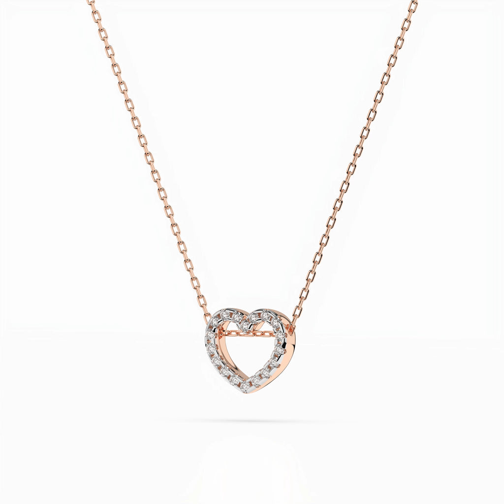 Minimalism Necklace (Round), 0.09 ct — 104-10051