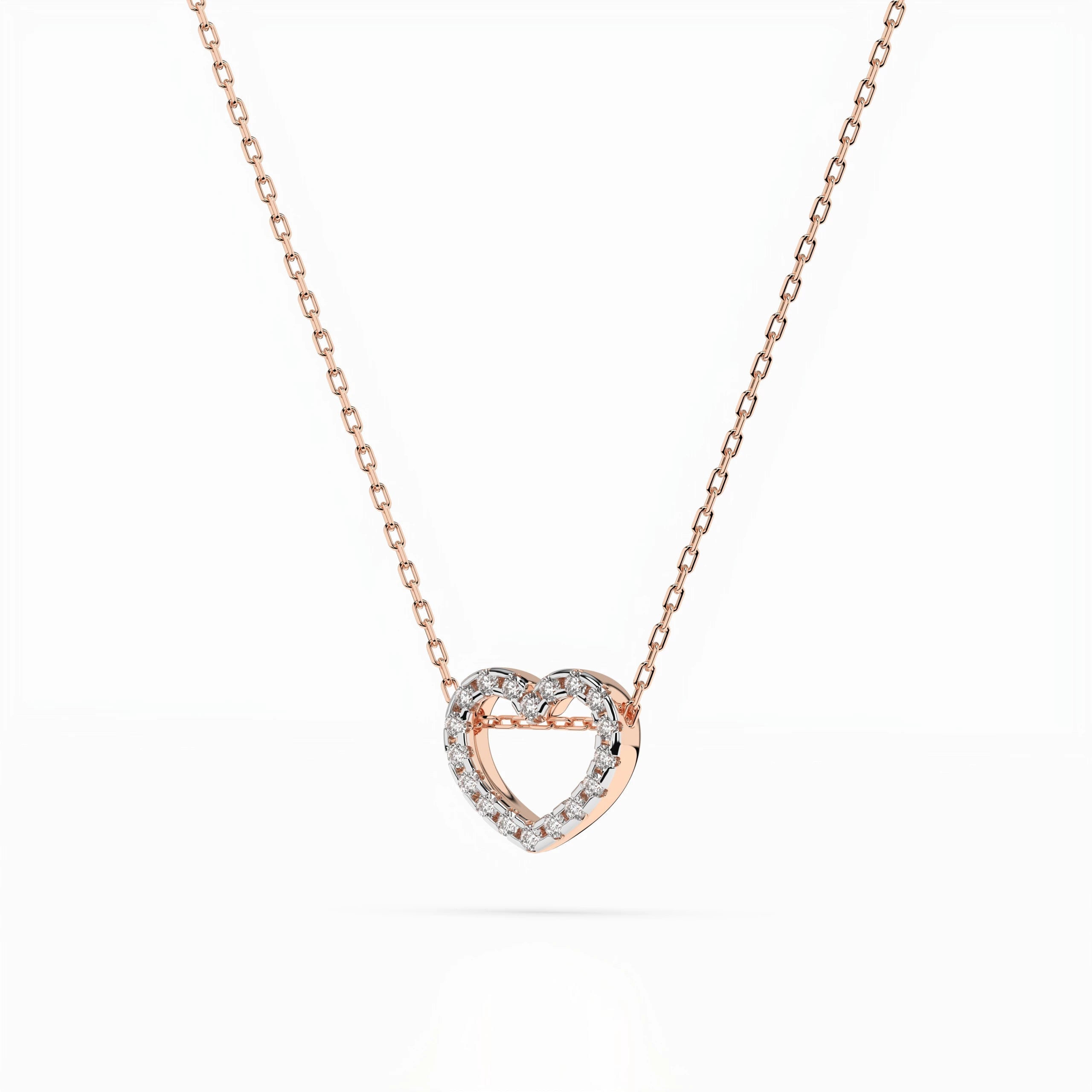 Minimalism Necklace (Round), 0.09 ct — 104-10051