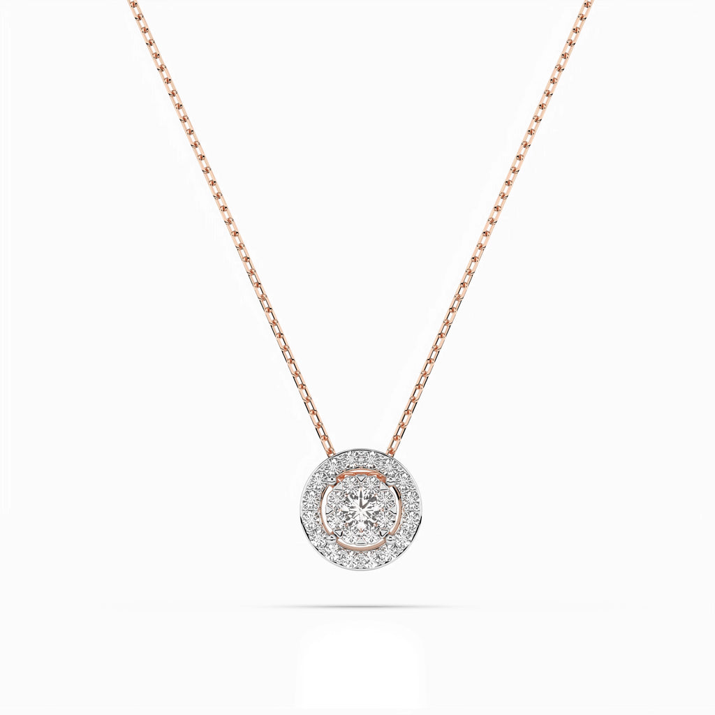 Illusion Necklace (Round), 0.1 ct — 104-10002(3.0)